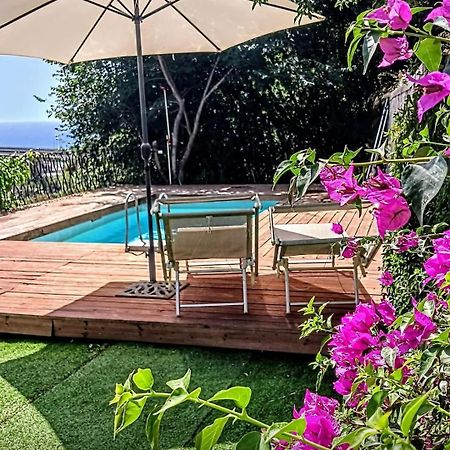 Flat With Panoramic Terrace And Private Pool Mt5X3 Apartamento Taormina Exterior foto