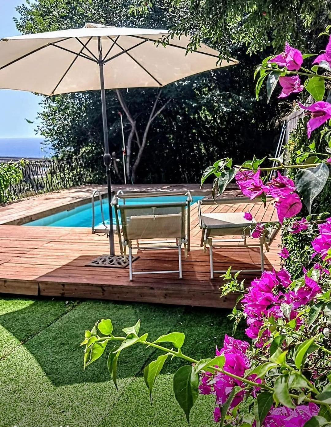 Flat With Panoramic Terrace And Private Pool Mt5X3 Apartamento Taormina Exterior foto